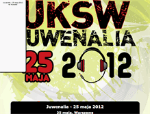 Tablet Screenshot of juwenalia-25-maja-2012.fundacjauv.org.pl