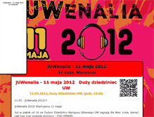 Tablet Screenshot of juwenalia-11-maja-2012.fundacjauv.org.pl