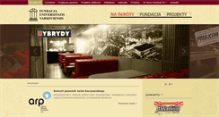 Desktop Screenshot of fundacjauv.org.pl