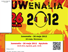 Tablet Screenshot of juwenalia-26-maja-2012.fundacjauv.org.pl